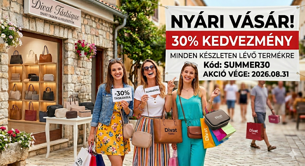 Minden kész termékre 30% kedvezmény